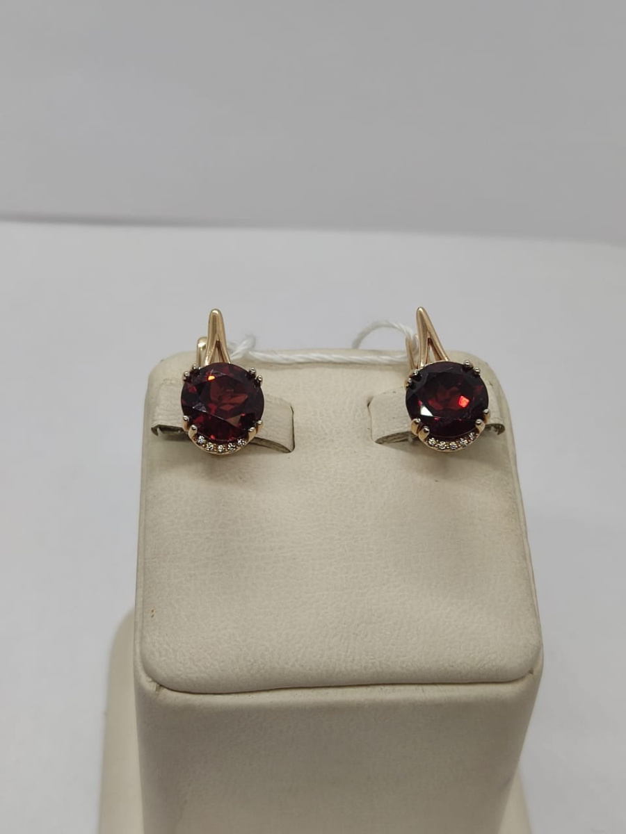 СЕРЬГИ С КАМНЯМИ (Au 585)