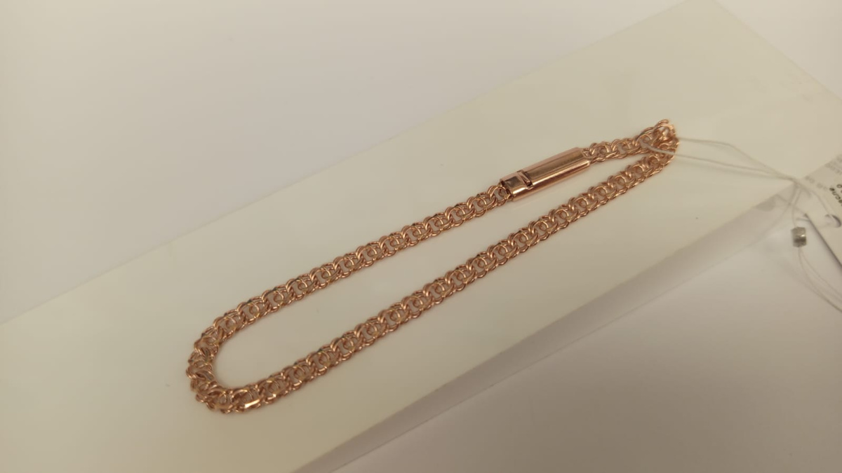 БРАСЛЕТ ПОЛНОВЕСНЫЙ Бисмарк арбский (Au 585)