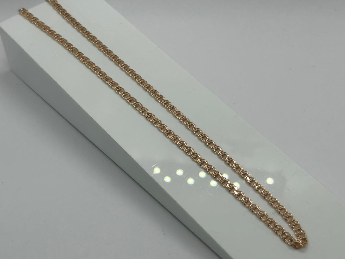 ЦЕПЬ ПУСТОТЕЛАЯ Бисмарк (Au 585)