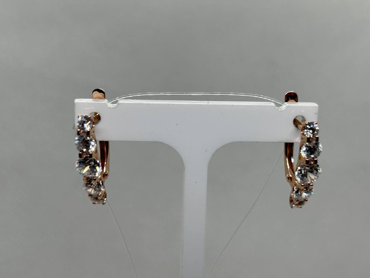 СЕРЬГИ С КАМНЯМИ (Au 585)