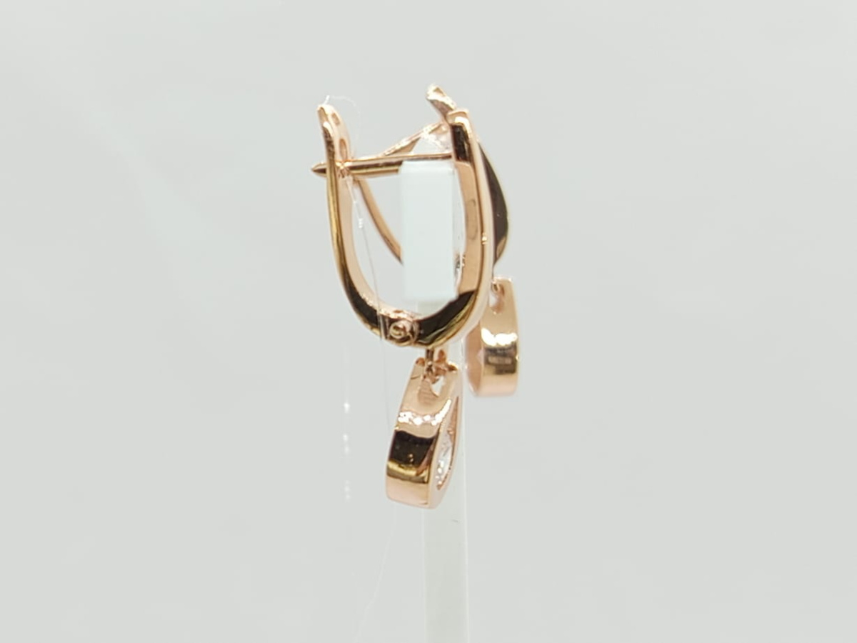 СЕРЬГИ С КАМНЕМ (Au 585)