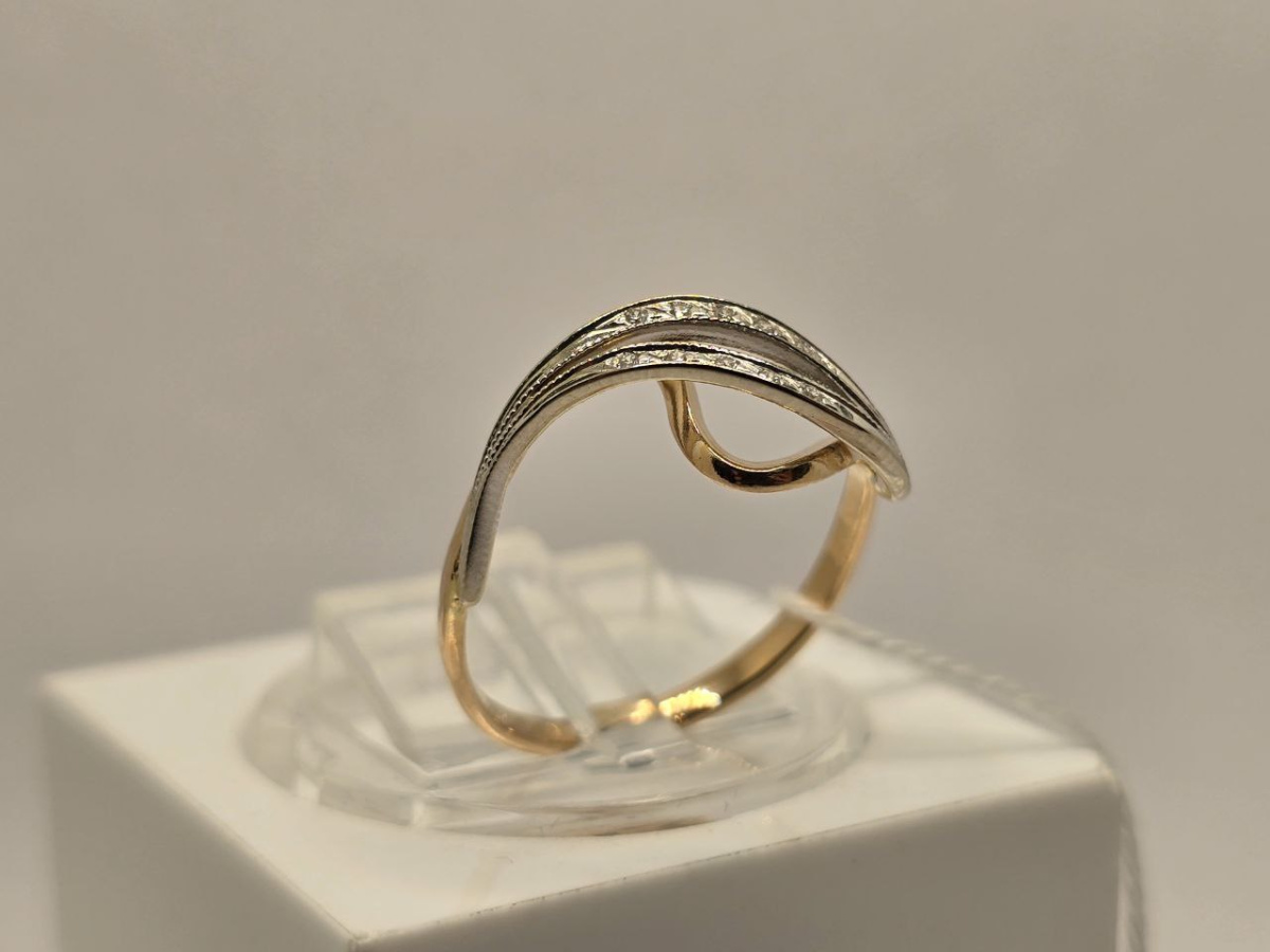 КОЛКМИ585 КОЛЬЦО С КАМНЯМИ (Au 585)