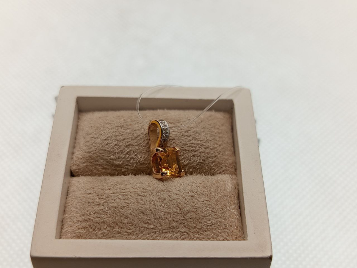 ПОДВЕСКА ЦИТРИН (Au 585)