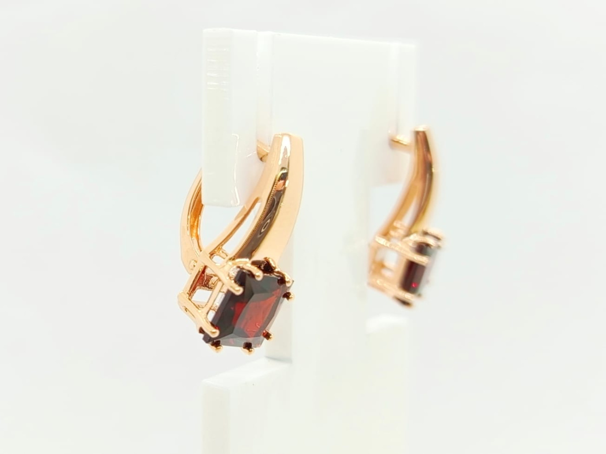 СЕРЬГИ РАУХ-ТОПАЗ (Au 585)