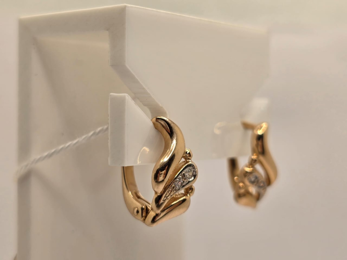 СЕРЬГИ С КАМНЯМИ (Au 585)