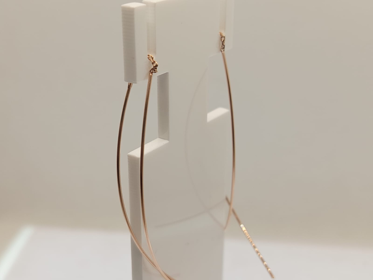 СЕРЬГИ ПРОДЕВКИ без камня (Au 585)