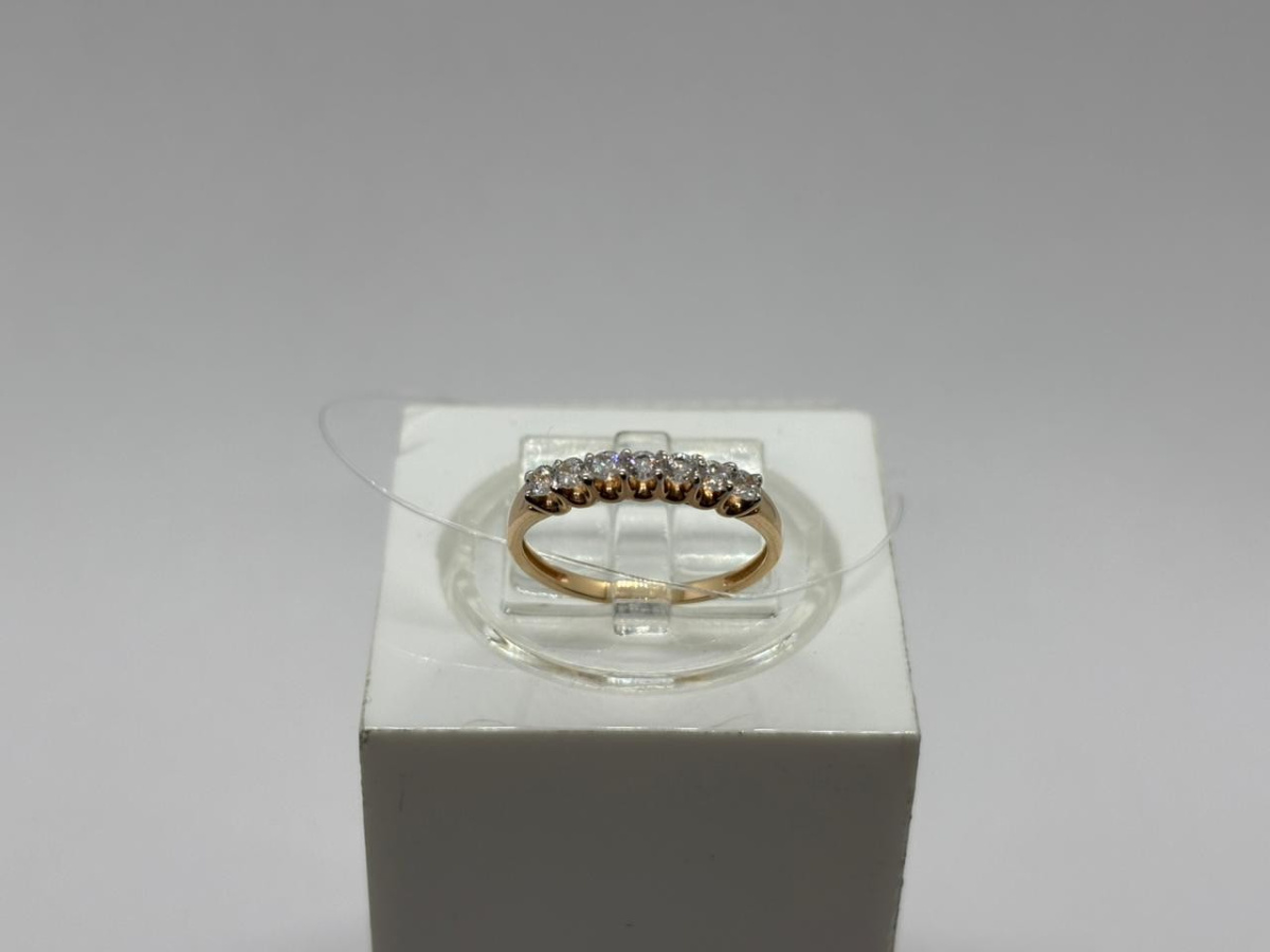 КОЛЬЦО С КАМНЯМИ (Au 585)