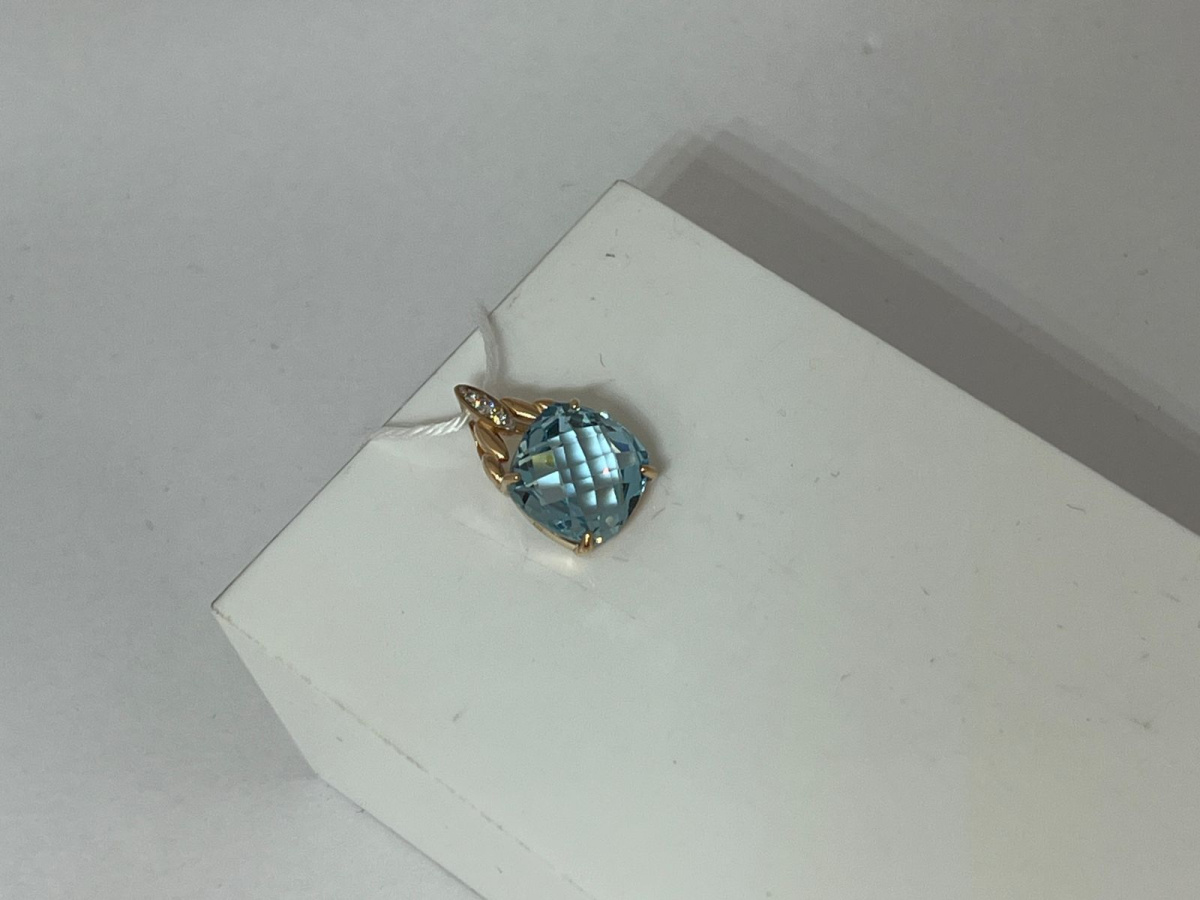 ПОДКМИ585 ПОДВЕСКА С КАМНЯМИ (Au 585)