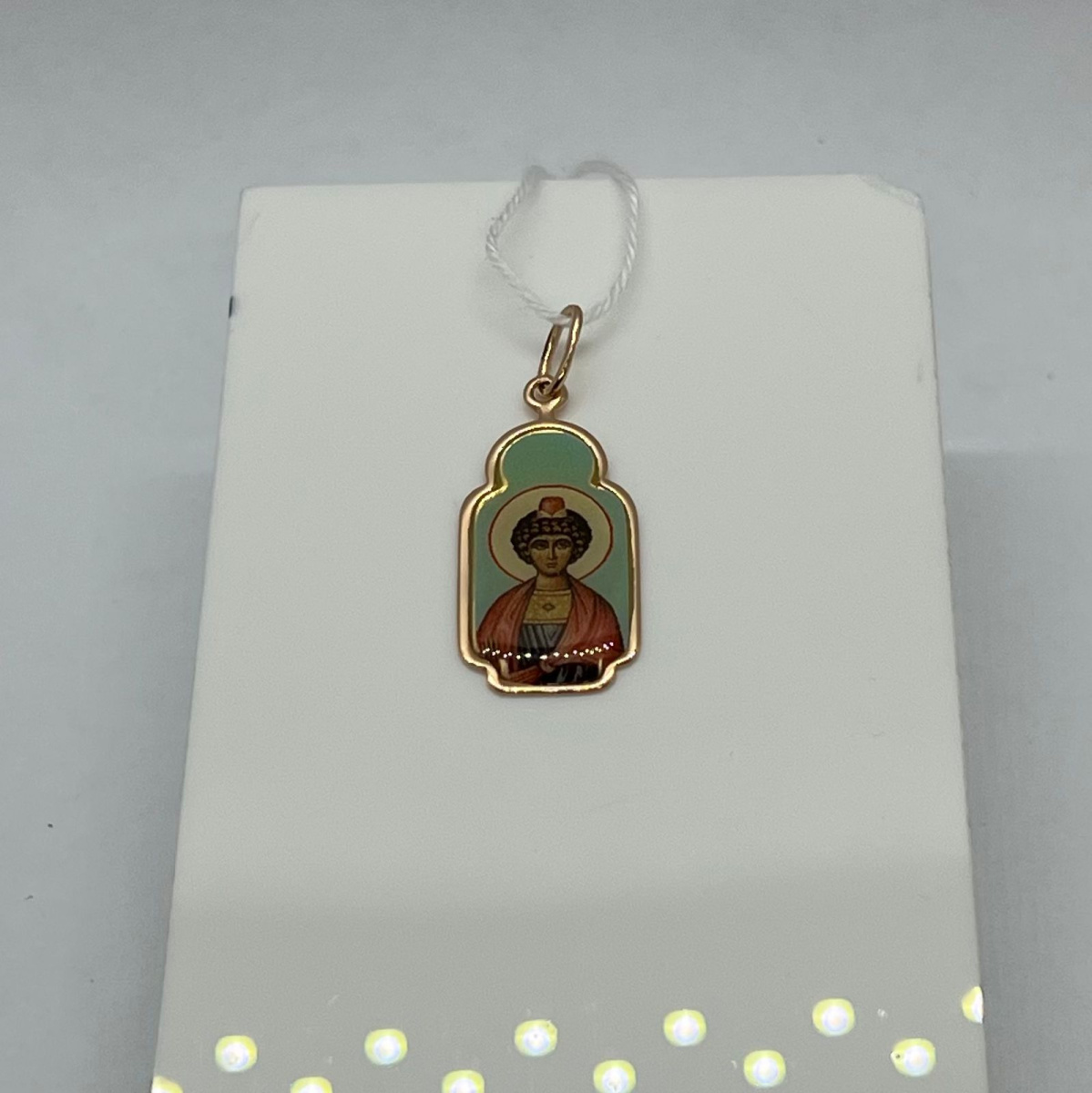 ПОДВЕСКА ИКОНА С КАМНЕМ (Au 585)