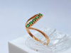 КОЛЬЦО С КАМНЯМИ (Au 585)
