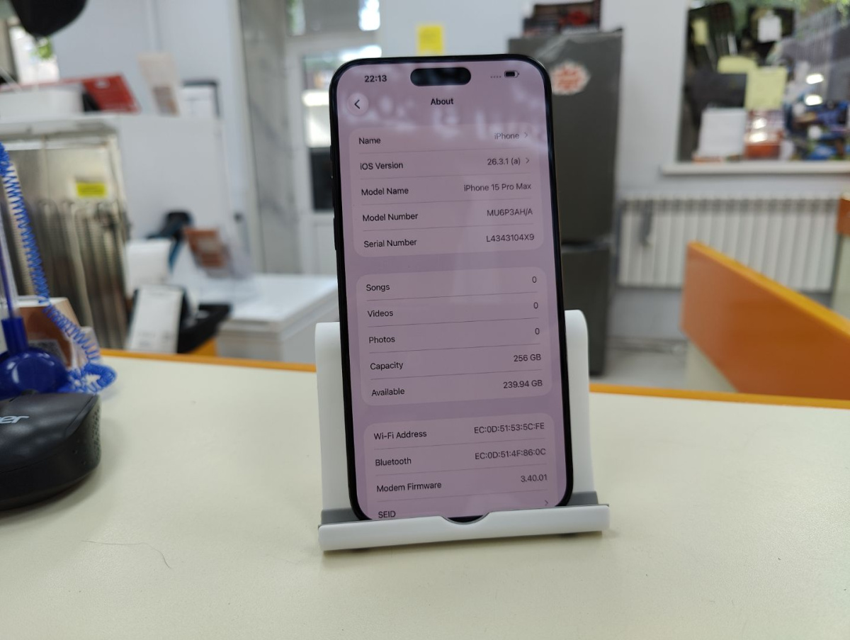 Смартфон Apple iPhone 15 Pro Max 256Gb