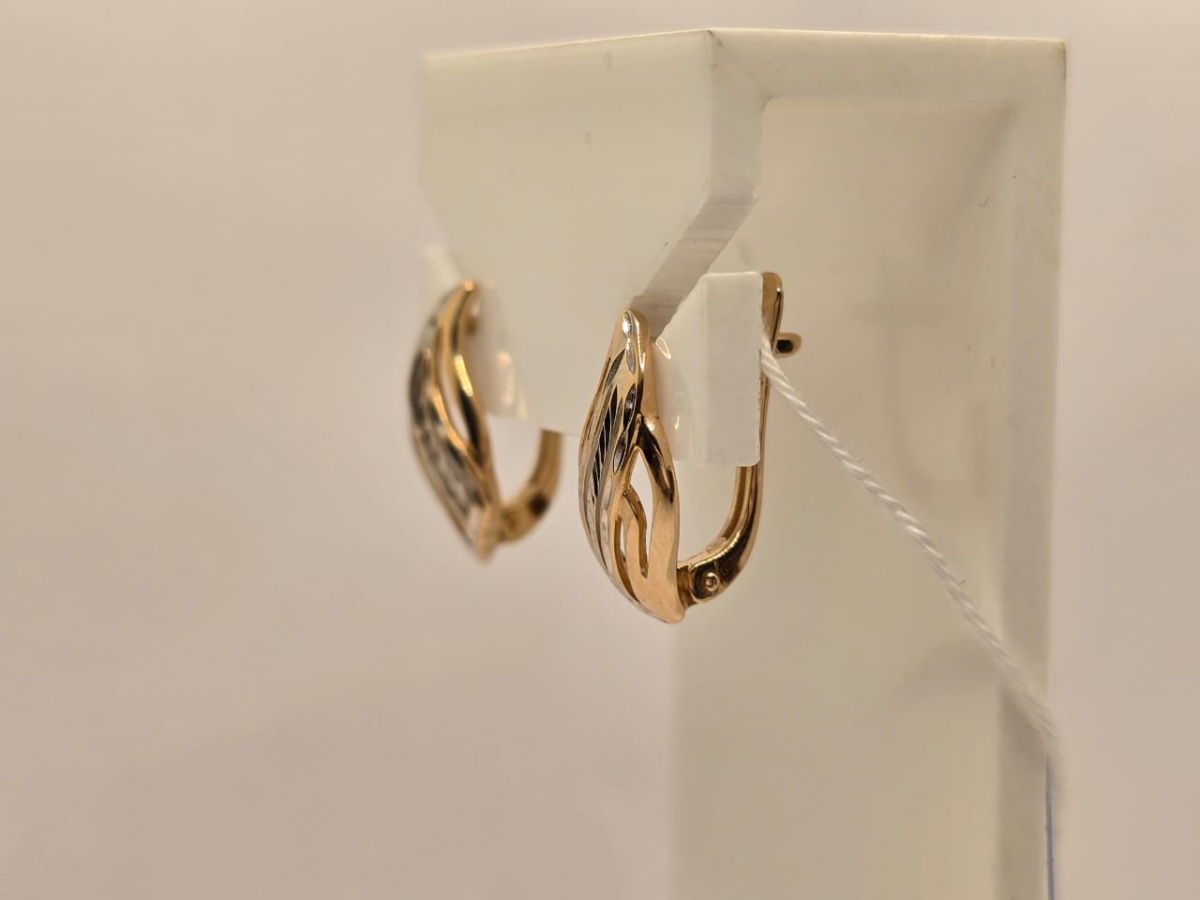 СЕРЬГИ БЕЗ КАМНЯ (Au 585)