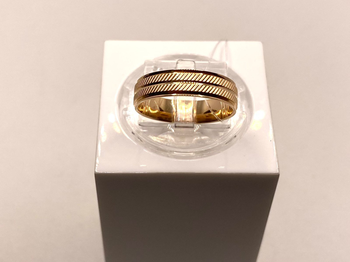 500-000-047 КОЛЬЦО ОБРУЧАЛЬНОЕ (Au 585)