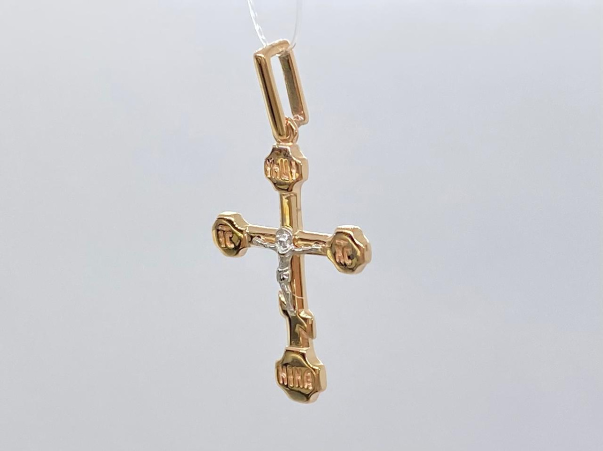 ПОДВЕСКА КРЕСТ без камня (Au 585)