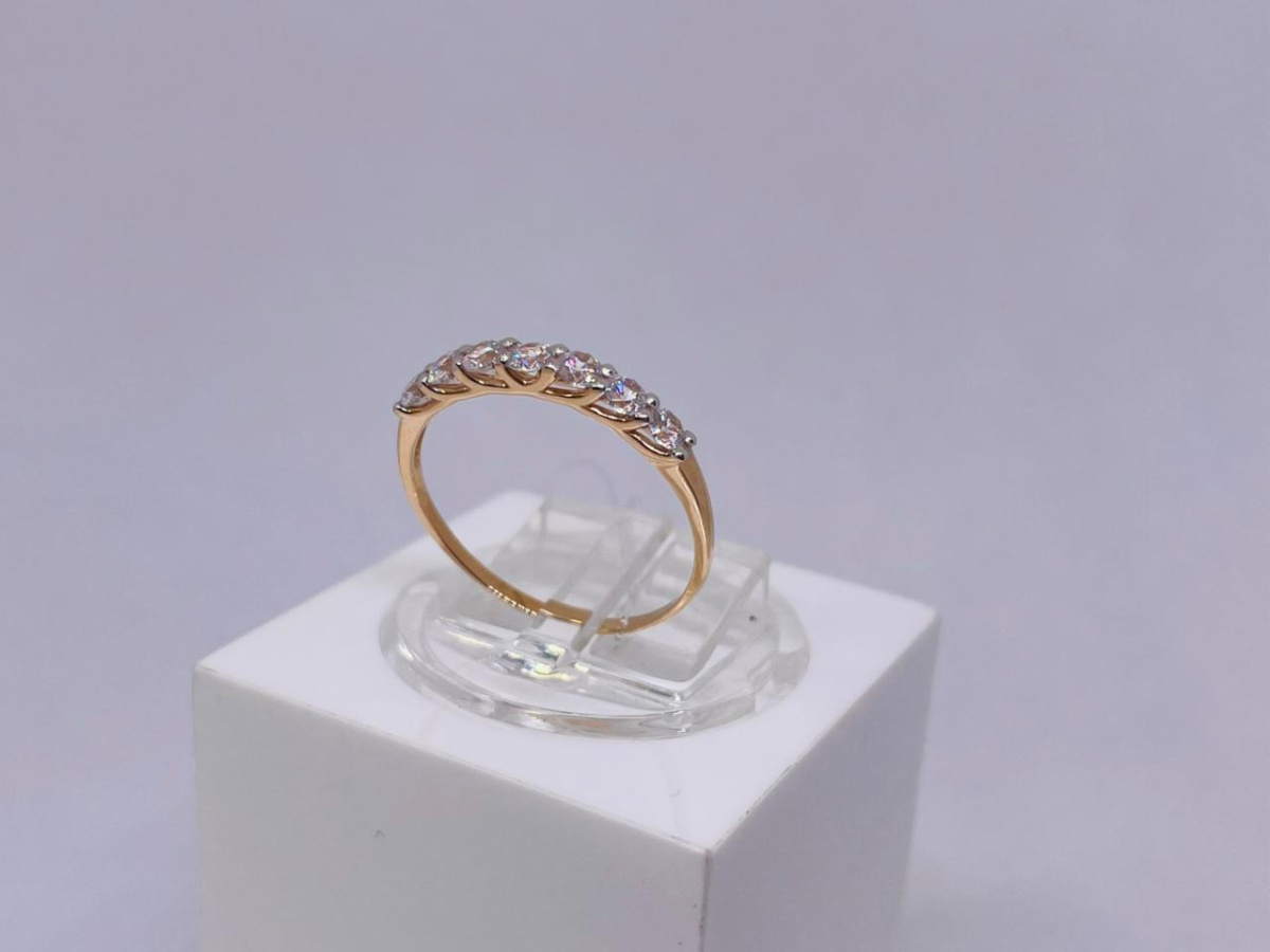 КОЛЬЦО С КАМНЯМИ (Au 585)