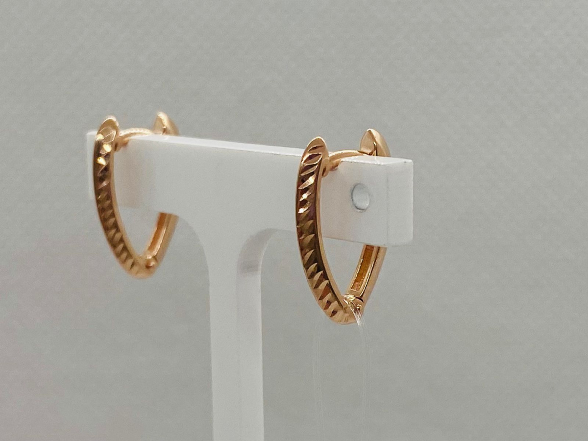 СЕРЬГИ БЕЗ КАМНЯ (Au 585)