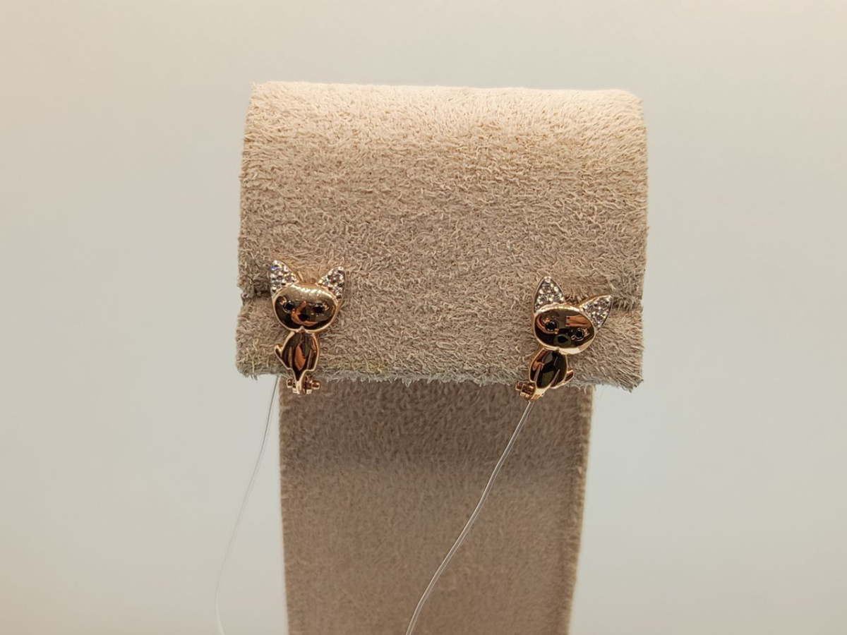 СЕРЬГИ С КАМНЯМИ (Au 585)