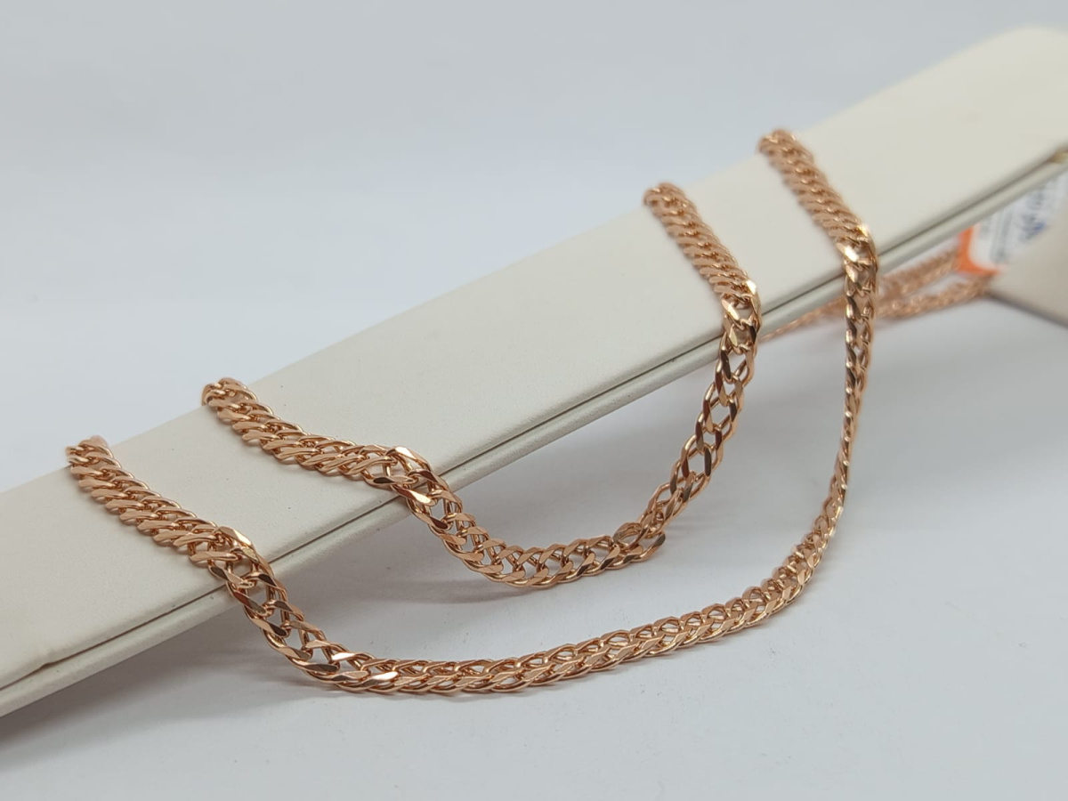 ЦЕПЬ ПОЛНОВЕСНАЯ Ромб двойной (Au 585)