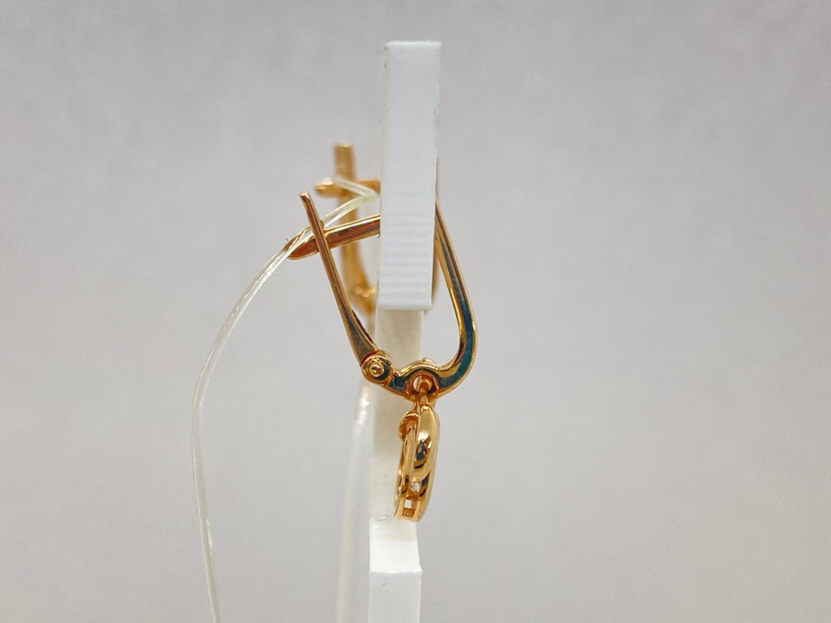 СЕРЬГИ С КАМНЕМ (Au 585)