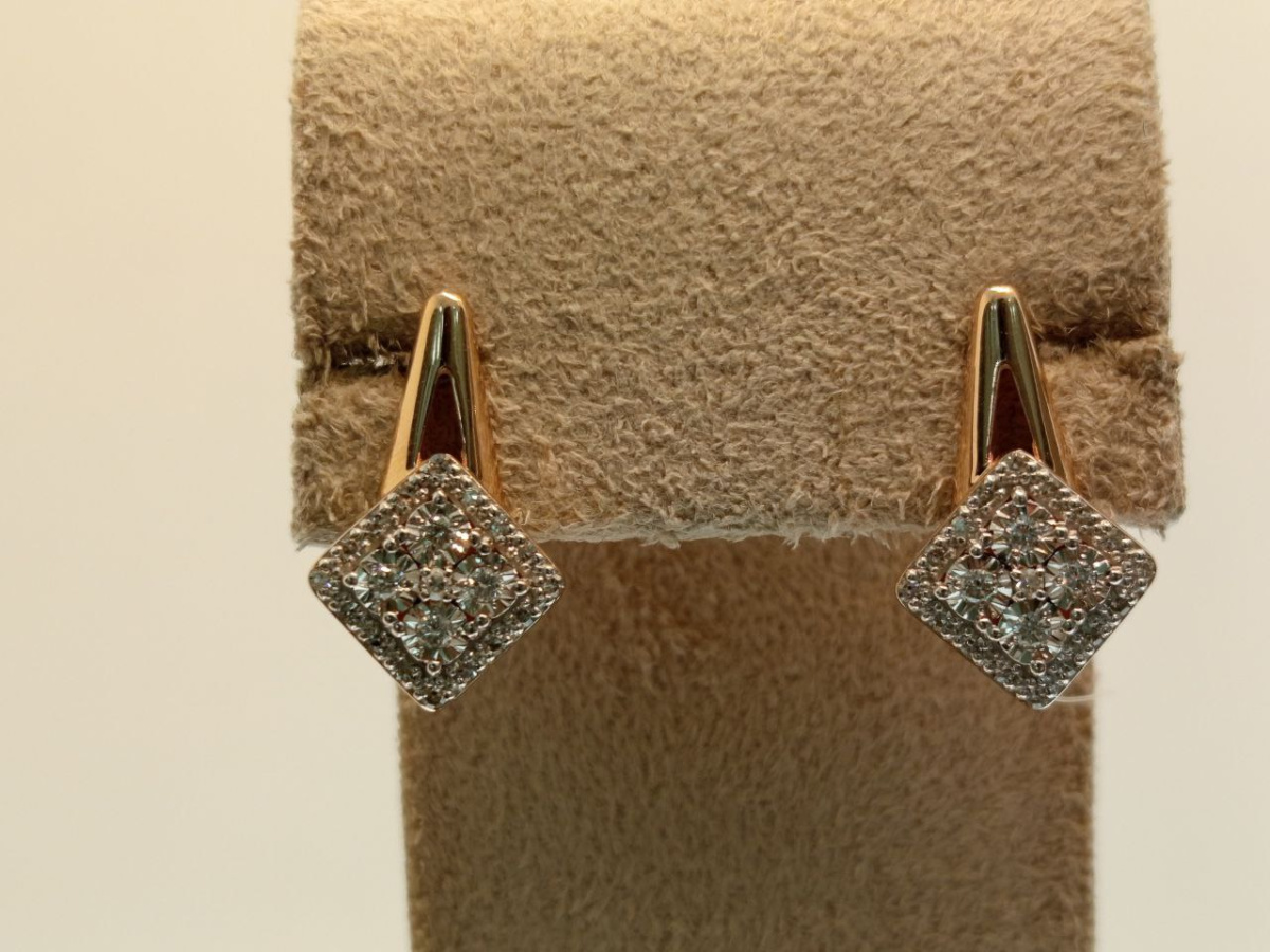 СЕРЬГИ БРИЛЛИАНТ (Au 585)