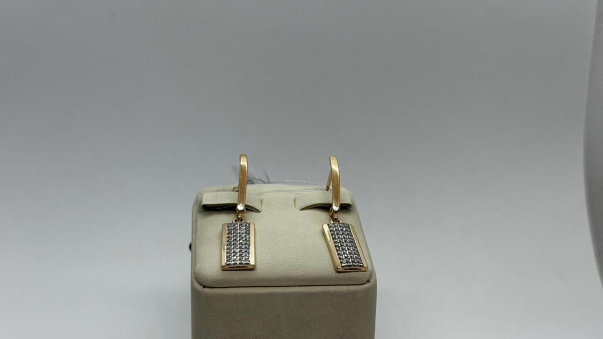 СЕРЬГИ С КАМНЯМИ (Au 585)