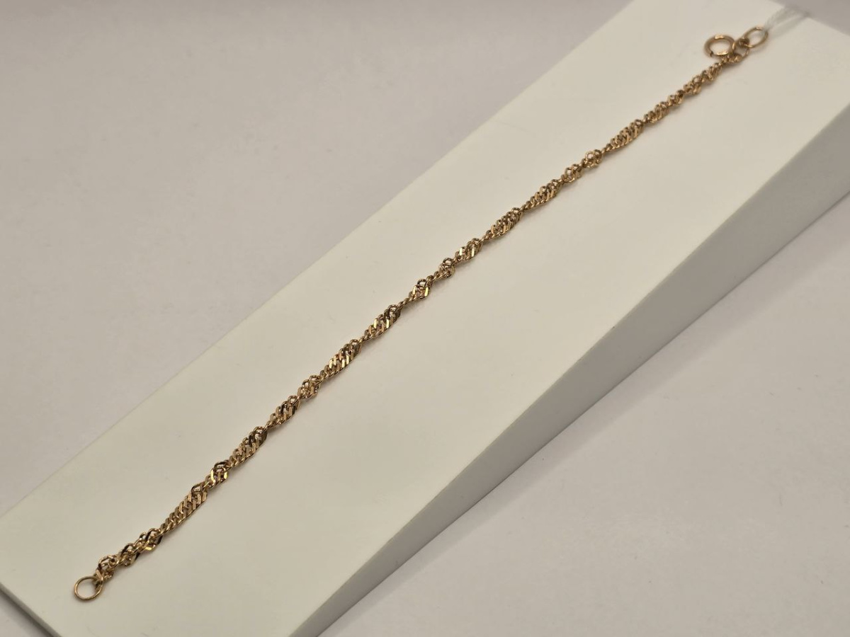 БРАСЛЕТ ПОЛНОВЕСНЫЙ Сингапур Au 585