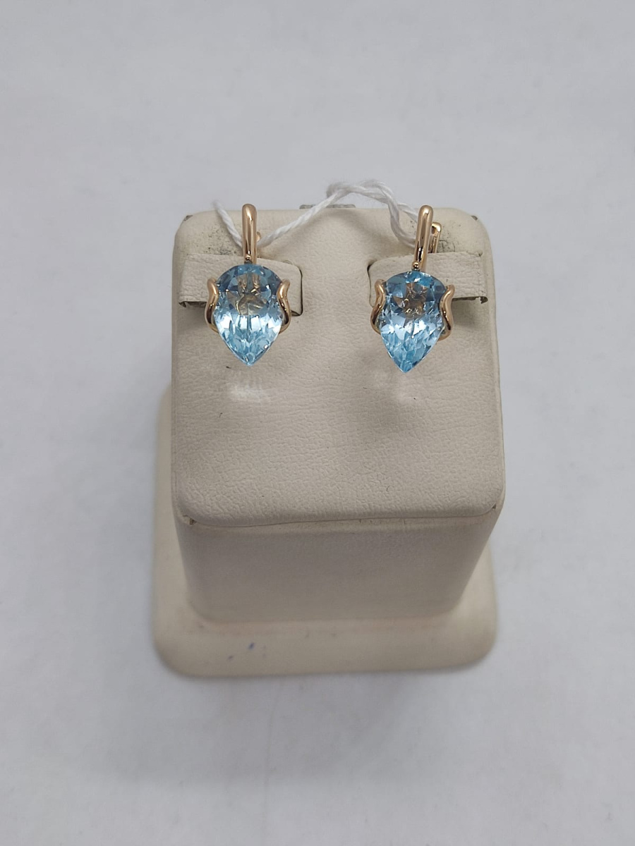 СЕРЬГИ С КАМНЕМ (Au 585)