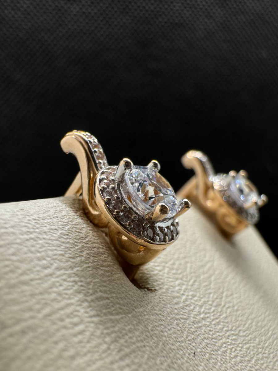 СЕРЬГИ С КАМНЯМИ (Au 585)