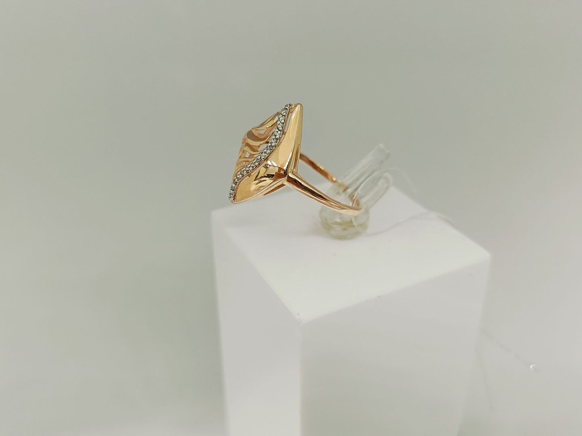 КОЛЬЦО С КАМНЯМИ (Au 585)