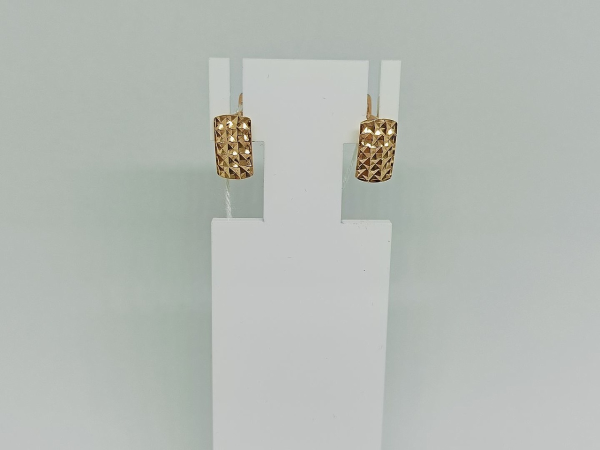 СЕРЬГИ БЕЗ КАМНЯ (Au 585)