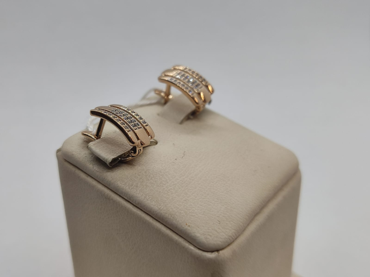 СЕРЬГИ С КАМНЯМИ (Au 585)