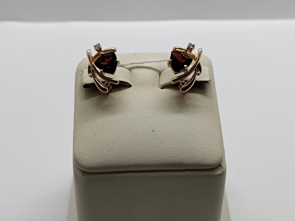 СЕРЬГИ С КАМНЯМИ (Au 585)