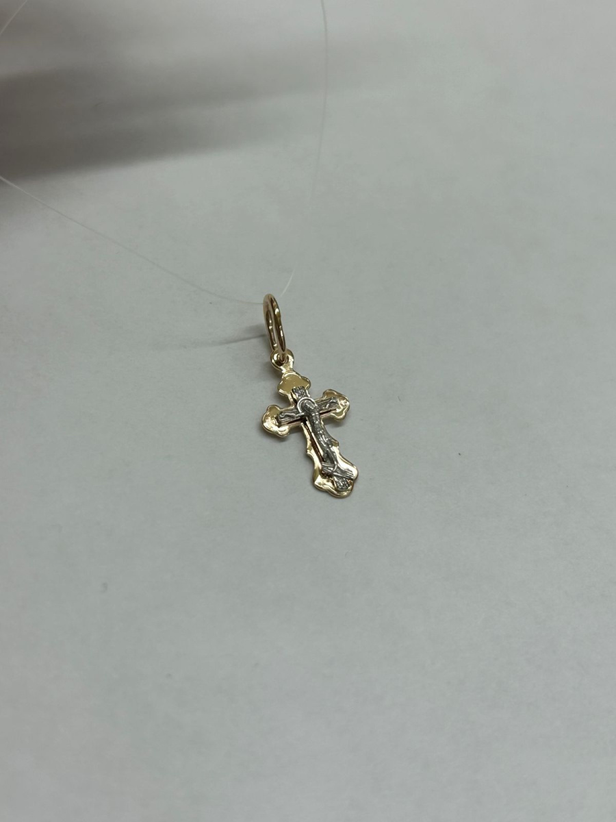 ПОДВЕСКА КРЕСТ без камня (Au 585)