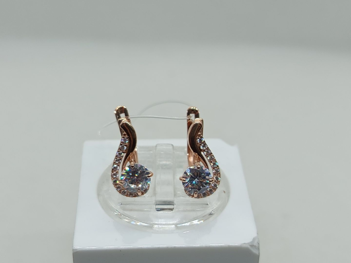 СЕРЬГИ С КАМНЯМИ (Au 585)