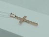 ПОДВЕСКА КРЕСТ БЕЗ КАМНЯ (Au 585)