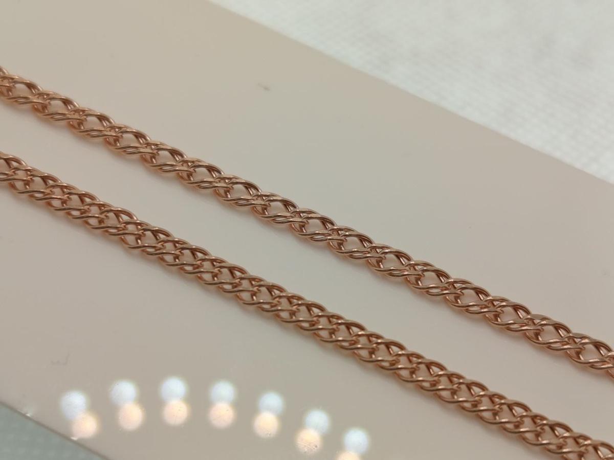 ЦЕПЬ ПУСТОТЕЛАЯ Ромб двойной (Au 585)