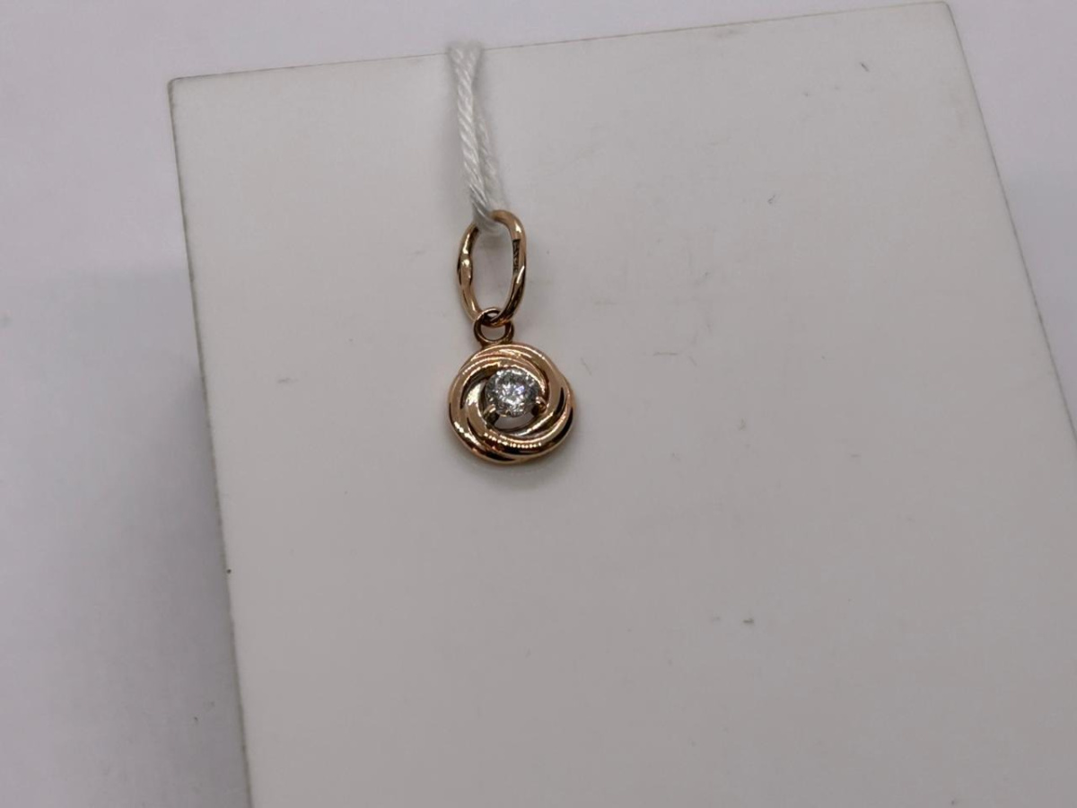 ПОДКМ585 ПОДВЕСКА С КАМНЕМ (Au 585)