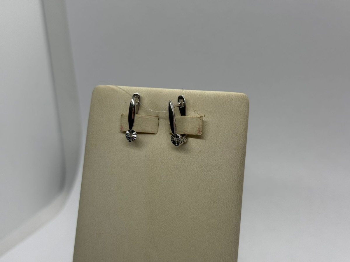 СЕРЬГИ БРИЛЛИАНТ (Ag 925)