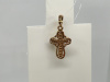 ПОДВЕСКА КРЕСТ с камнями (Au 585)