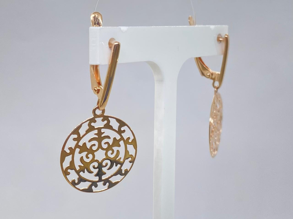 СЕРЬГИ БЕЗ КАМНЯ (Au 585)