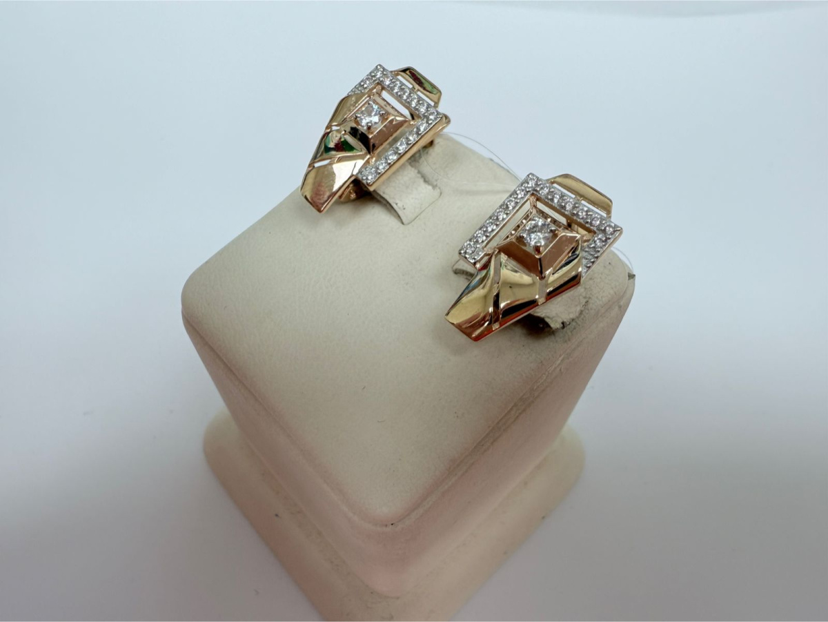 СЕРЬГИ С КАМНЯМИ (Au 585)