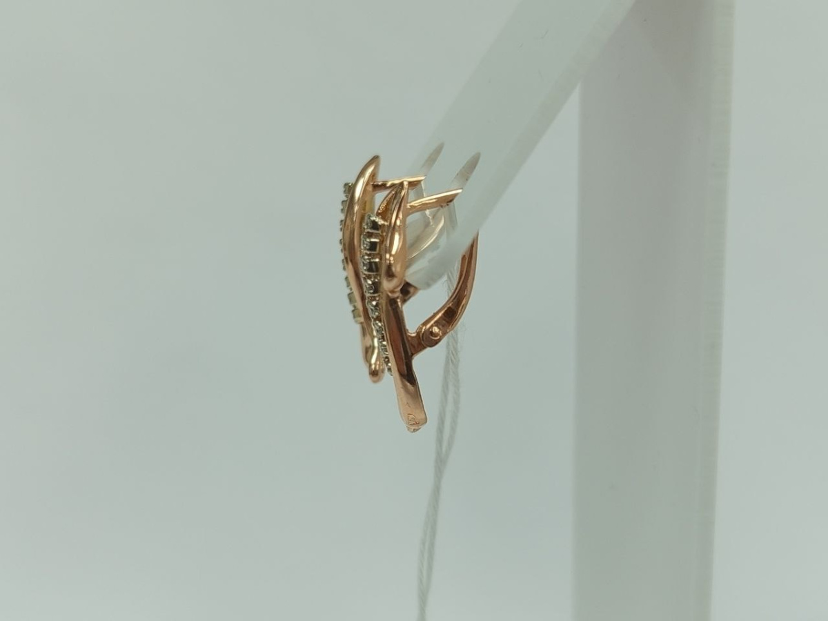 СКМИ585 СЕРЬГИ С КАМНЯМИ (Au 585)