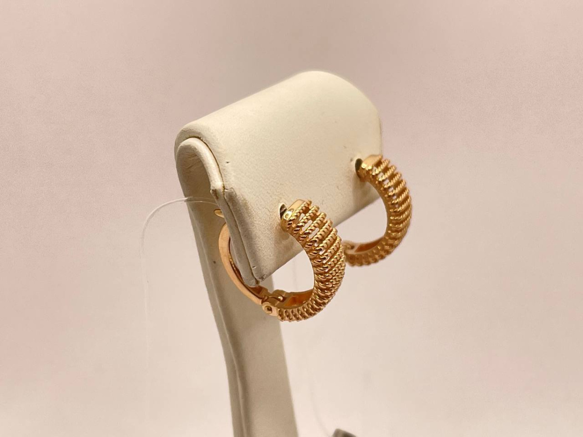 СЕРЬГИ БЕЗ КАМНЯ (Au 585)