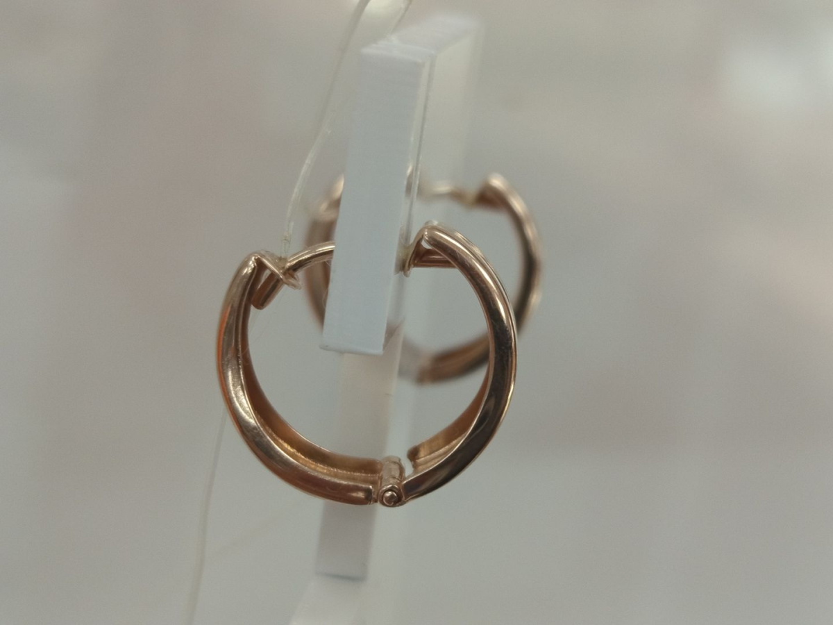СЕРЬГИ БЕЗ КАМНЯ (Au 585)
