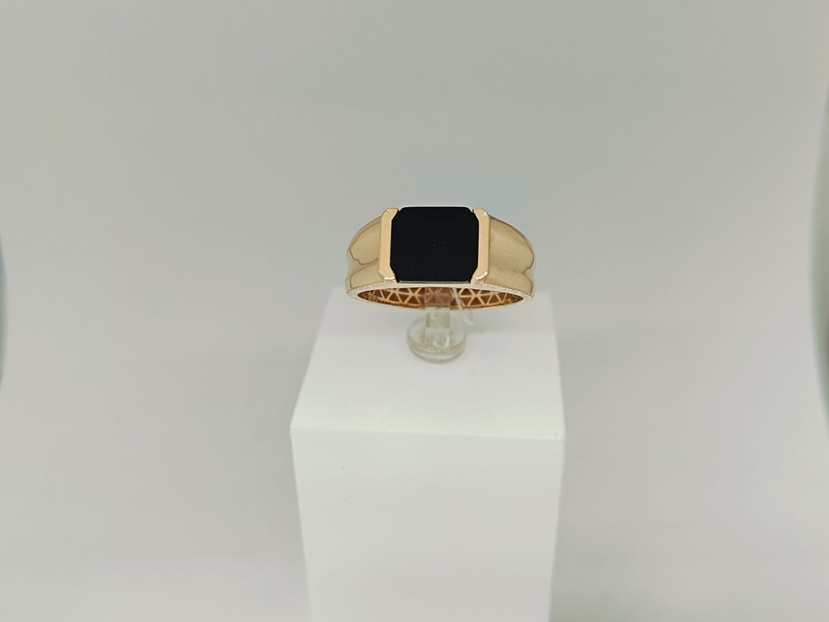 КОЛЬЦО ПЕЧАТКА оникс (Au 585)