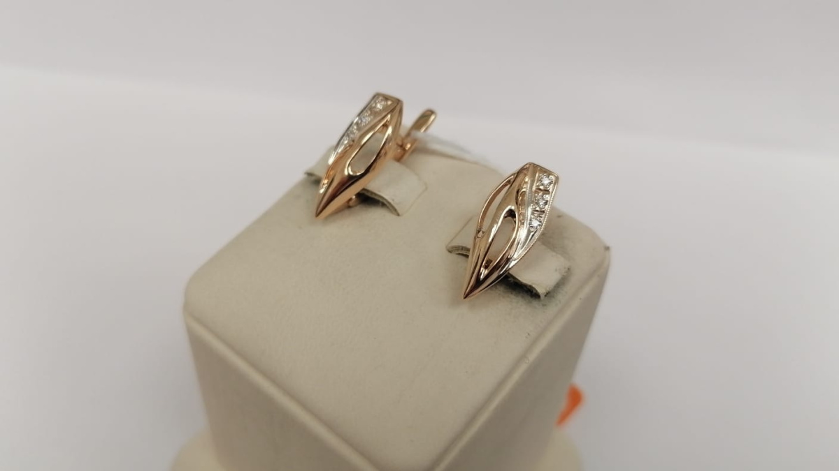 СЕРЬГИ С КАМНЯМИ (Au 585)