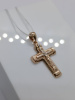 ПОДВЕСКА КРЕСТ С КАМНЕМ (Au 585)