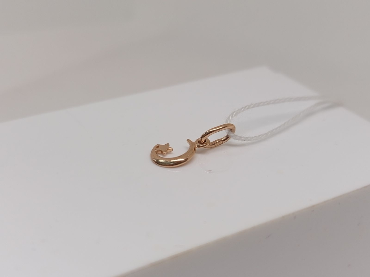 ПОДВЕСКА ПОЛУМЕСЯЦ БЕЗ КАМНЯ (Au 585)