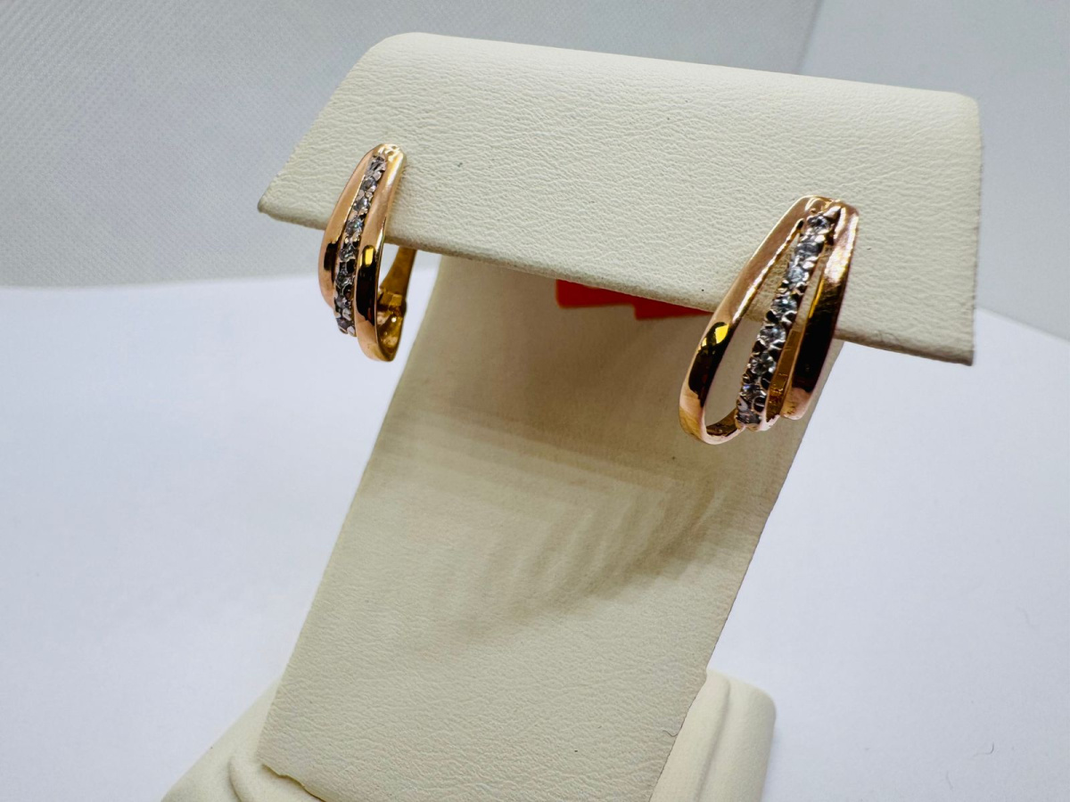 СЕРЬГИ С КАМНЯМИ (Au 585)