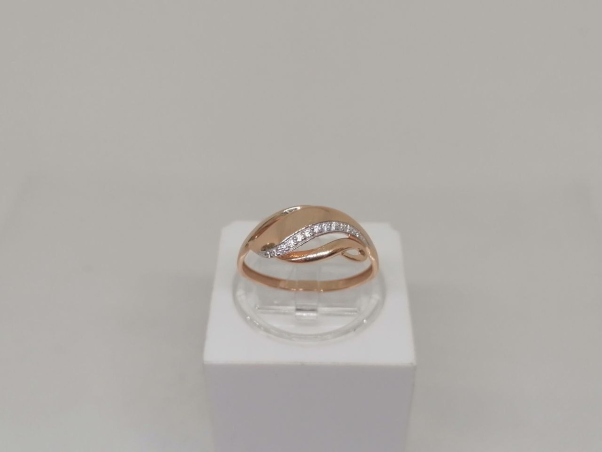 КОЛЬЦО С КАМНЯМИ (Au 585)